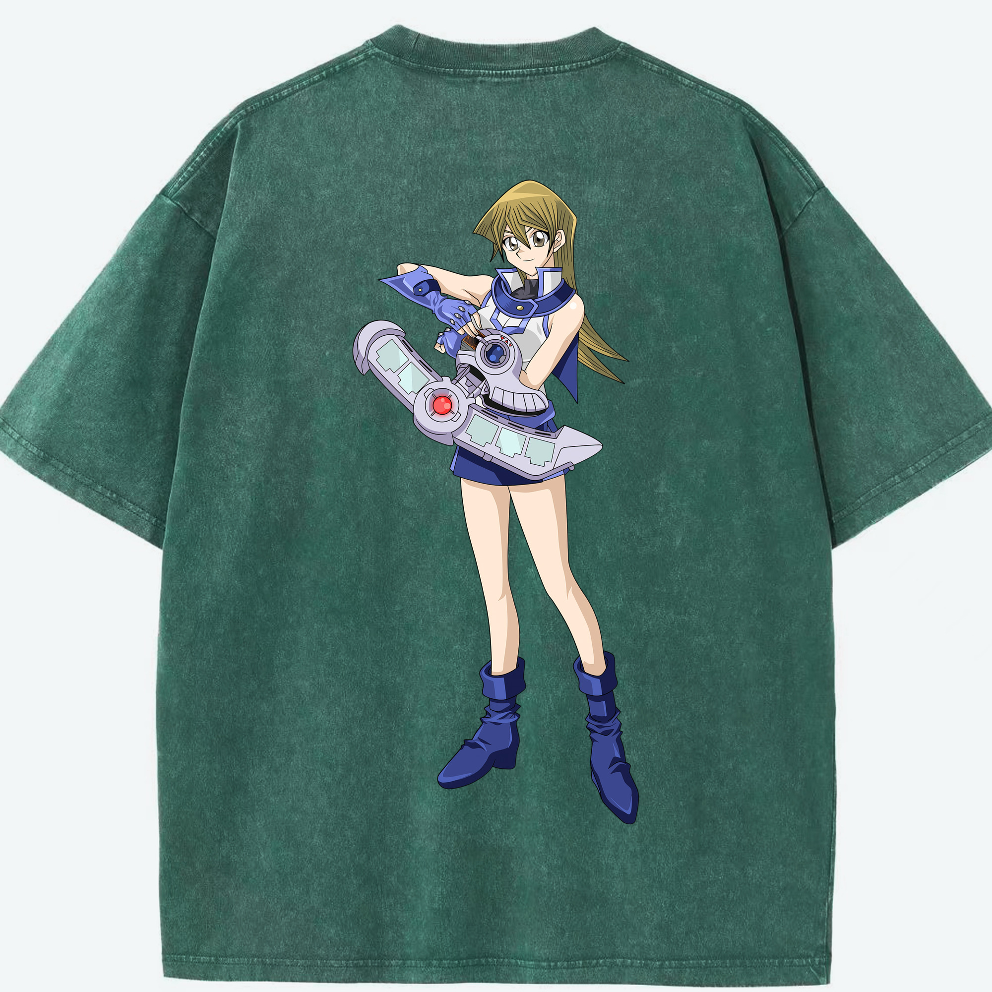 （画像用） 遊☆戯☆王 Yu-Gi-Oh! 綿100% ヴィンテージ風 半袖Tシャツ（背面プリント）